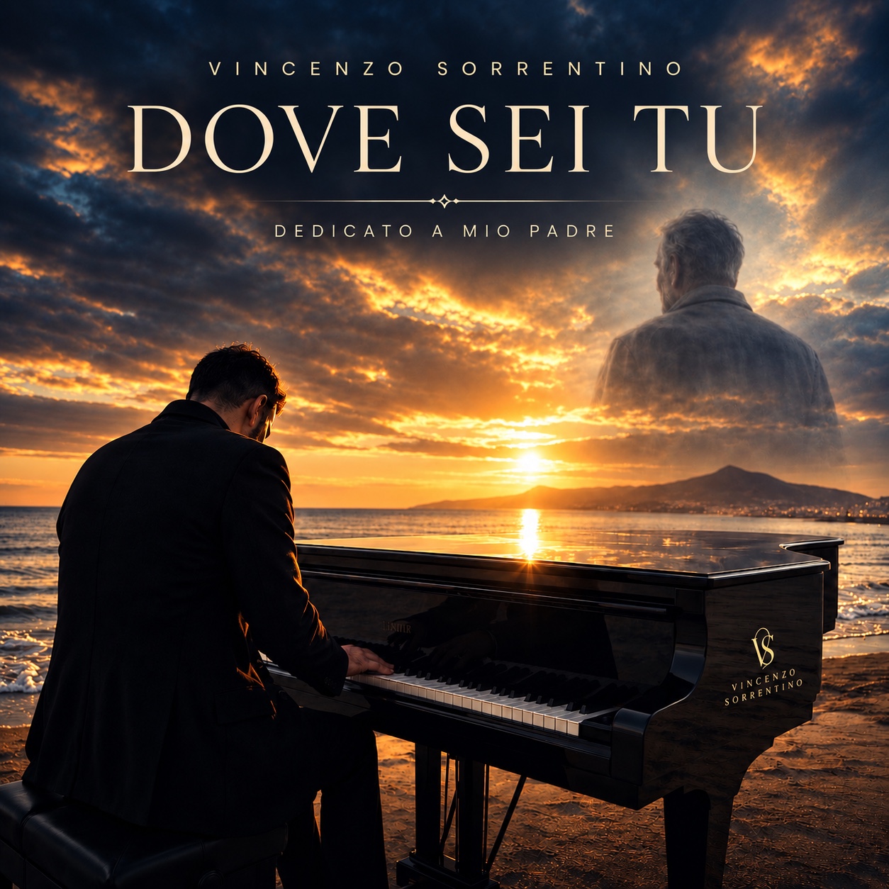 Cover artwork for Dove sei tu by Vincenzo Sorrentino, dedicated to his father