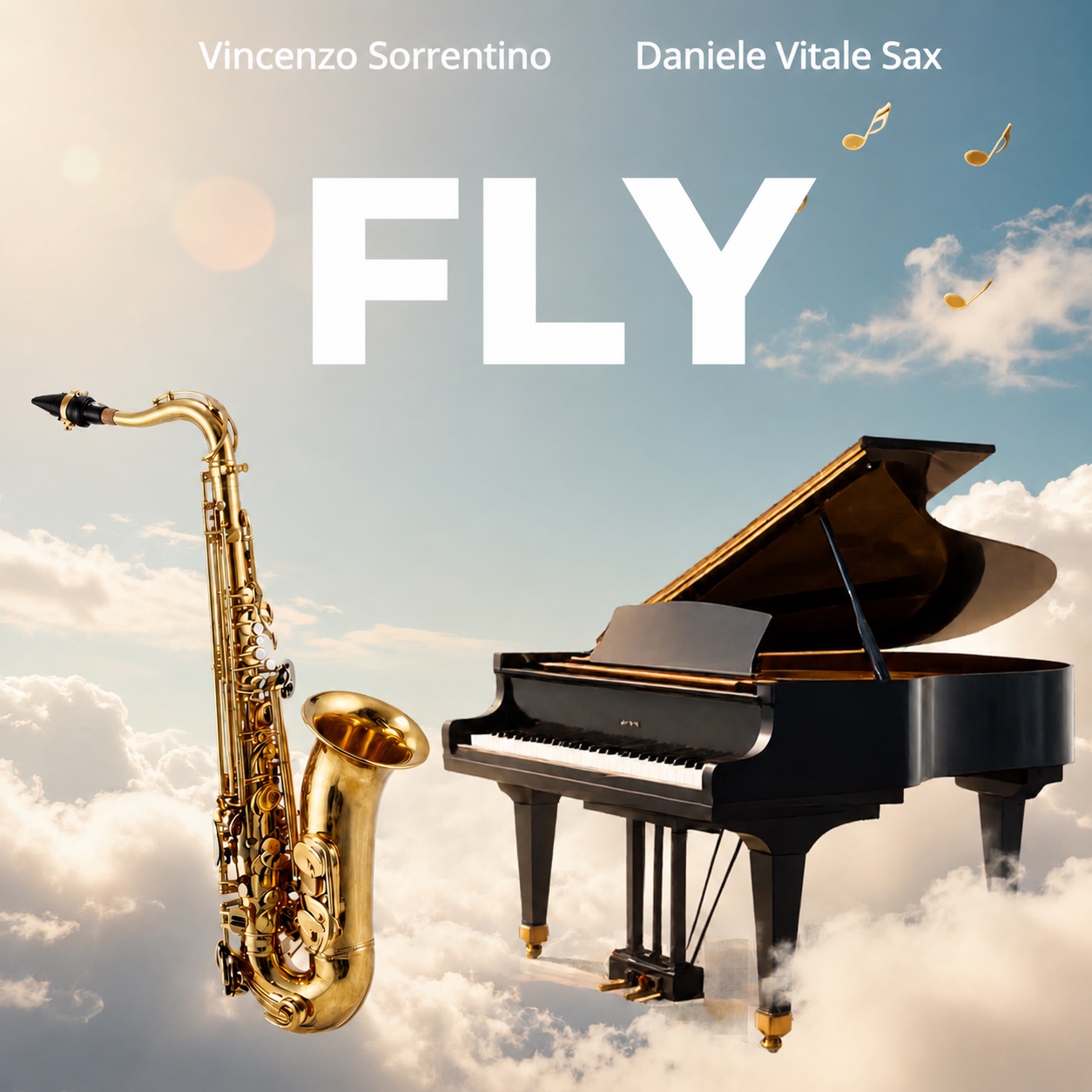 Official cover artwork for Fly by Vincenzo Sorrentino and Daniele Vitale Sax