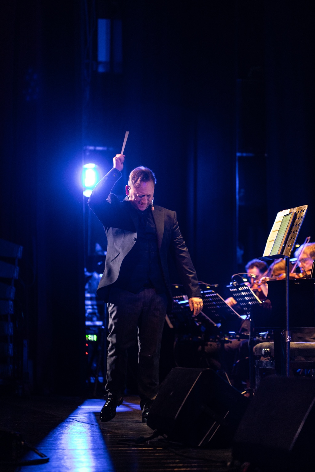 Vincenzo Sorrentino conducting the orchestra during a concert